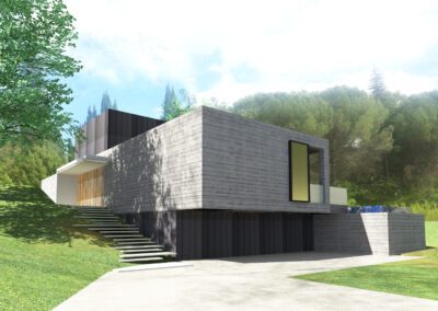 Une maison contemporaine dans les arbres, 2021